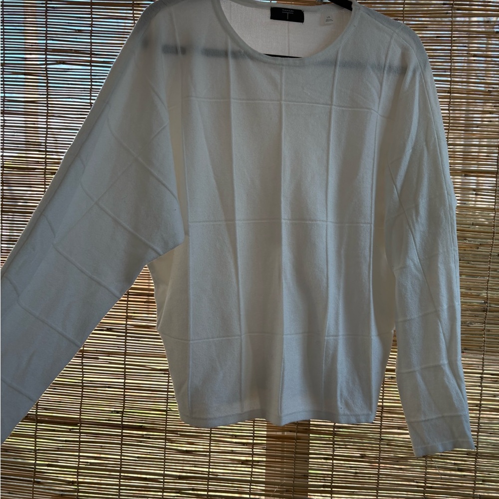 Tahari Ivory Knit Top